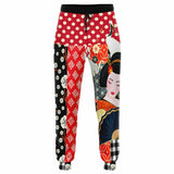 Tokyo Nights Asian Floral Patchwork Unisex Joggers Joggers - Thathoodyshop