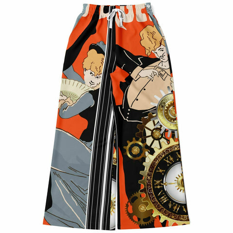 Dance Steps Pinstripe Flare Leg Joggers Bellbottoms - Thathoodyshop