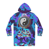 Marina Camouflage (YinYang) Hoodie Dress Hoody Dress - Thathoodyshop