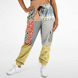 Tallulah Bankhead Yellow Patchwork Unisex Cargo Sweats Cargo Pants - Thathoodyshop