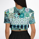 Green Meknes Cropped Sweater Cropped Sweater - Thathoodyshop