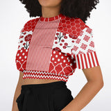 Red Crimson Cropped Sweater Cropped Sweater - Thathoodyshop