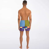 Hampton Plaid Dunkies Swim Trunks Men - AOP - Thathoodyshop
