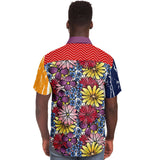 Blossom Hill S/S Button Down Shirt Short Sleeve Button Down Shirt - AOP - Thathoodyshop