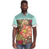 Infinity Squared S/S Button Down Shirt Short Sleeve Button Down Shirt - AOP - Thathoodyshop