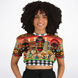 Africa Bombastic Cropped Sweater Cropped Short Sleeve Sweater - Thathoodyshop
