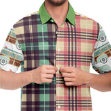 Summer Juxtapose S/S Button Down Shirt Short Sleeve Button Down Shirt - AOP - Thathoodyshop