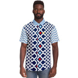Blues Clues S/S Button Down Shirt Short Sleeve Button Down Shirt - AOP - Thathoodyshop