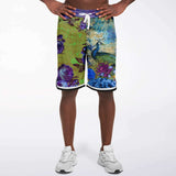 Royal Peacock Basketball Shorts Basketball Short Rib - AOP - Thathoodyshop
