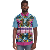 Gypsy Queen Purple Button Down Shirt Short Sleeve Button Down Shirt - Thathoodyshop