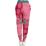 Gypsy Beat Pink Patchwork Unisex Fleece Joggers Joggers - Thathoodyshop