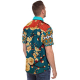 Cheery-Cherry S/S Button Down Shirt Short Sleeve Button Down Shirt - AOP - Thathoodyshop