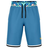 Aqua Amarillo Basketball Shorts Basketball Short Rib - AOP - Thathoodyshop