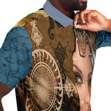 Steampunk Galatica S/S Button Down Shirt Short Sleeve Button Down Shirt - AOP - Thathoodyshop