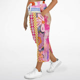 Bahama Mama Pink Patchwork Floral Eco-Poly Long Pocket Skirt Long Pocket Skirt - Thathoodyshop