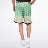 Melon Balls Basketball Shorts Basketball Short Rib - AOP - Thathoodyshop