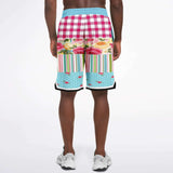 Parade of Roses Basketball Shorts Basketball Short Rib - AOP - Thathoodyshop