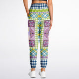 Kaleido-Scape Purple Plaid Cargo Sweats Cargo Sweatpants - Thathoodyshop