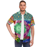 Glorious Breeze S/S Button Down Shirt Short Sleeve Button Down Shirt - AOP - Thathoodyshop