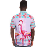 South Beach S/S Button Down Shirt Short Sleeve Button Down Shirt - AOP - Thathoodyshop