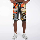 Dance Steps Pinstripe Basketball Shorts Basketball Shorts - Thathoodyshop