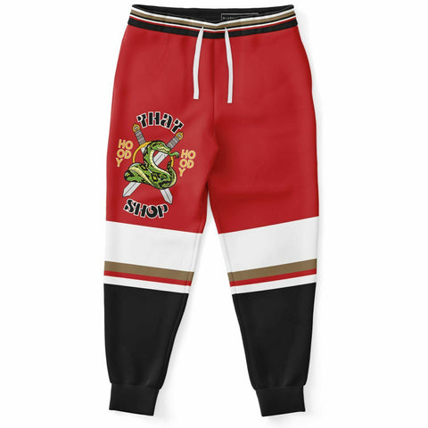 THS Snake Bite Joggers in Red/White Joggers - Thathoodyshop