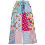 Pink Sherbert Plaid Patchwork Stretchy Phat Bellbottoms Athletic Flare Jogger - AOP - Thathoodyshop
