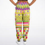 Hello Janis! Circus Patchwork Unisex Fleece Cargo Sweats Cargo Sweatpants - Thathoodyshop