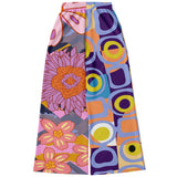 Mercury Retrograde Floral Geo Bellbottoms Athletic Flare Jogger - AOP - Thathoodyshop