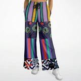 Purple Flurry Flare Leg Joggers Flare Joggers - Thathoodyshop