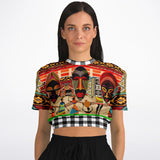Africa Bombastic Cropped Sweater Cropped Short Sleeve Sweater - Thathoodyshop