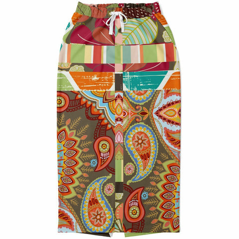 Wyatt Earth Pocket Maxi Skirt Long Skirt - Thathoodyshop
