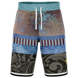 Steampunk Warrior Basketball Shorts Basketball Short Rib - AOP - Thathoodyshop