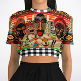 Africa Bombastic Cropped Sweater Cropped Short Sleeve Sweater - Thathoodyshop