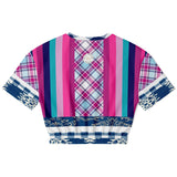 Purple Haze Cropped Sweater Cropped Short Sleeve Sweatshirt - Thathoodyshop