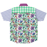 Purple Majesty S/S Button Down Shirt Short Sleeve Button Down Shirt - AOP - Thathoodyshop