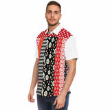 Tokyo Nights Floral Patchwork Short Sleeve Button Down Shirt Short Sleeve Button Down Shirt - Thathoodyshop