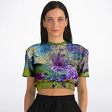 Purple Fusion Cropped Sweater Cropped Sweater - Thathoodyshop