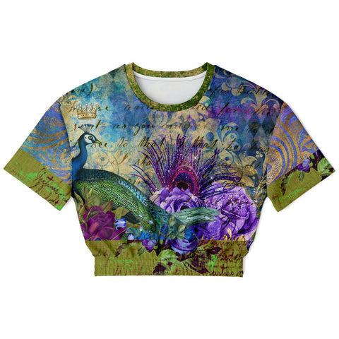 Purple Fusion Cropped Sweater Cropped Sweater - Thathoodyshop