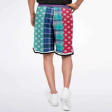 Cerulean Polka Dot Basketball Shorts Basketball Shorts - Thathoodyshop