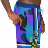 THS Snake Bite Purple Midnight Camo Fleece Joggers Joggers - Thathoodyshop