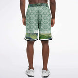 Morning Glory Shorts Basketball Short Rib - AOP - Thathoodyshop