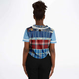 Andromeda Blue Hobo Cropped Button Front Jersey Cropped Baseball Jersey - Thathoodyshop