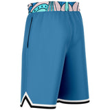 Aqua Amarillo Basketball Shorts Basketball Short Rib - AOP - Thathoodyshop