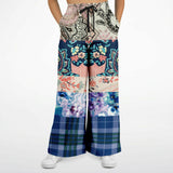 Dolores Park Paisley Plaid Bellbottoms Flare Leg Pants - Thathoodyshop
