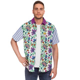 Purple Majesty S/S Button Down Shirt Short Sleeve Button Down Shirt - AOP - Thathoodyshop