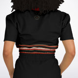 Gold Line Black Cropped Sweater Cropped Sweater - Thathoodyshop