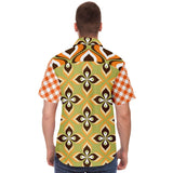 That's Life S/S Button Down Shirt Short Sleeve Button Down Shirt - AOP - Thathoodyshop