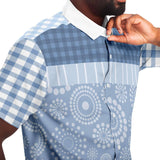 Blue Lagoon S/S Button Down Shirt Short Sleeve Button Down Shirt - AOP - Thathoodyshop