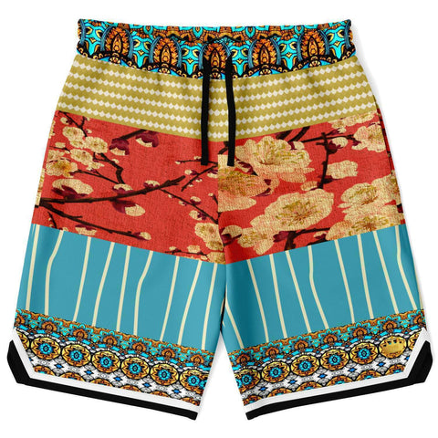 Cheery-Cherry Basketball Shorts Basketball Short Rib - AOP - Thathoodyshop
